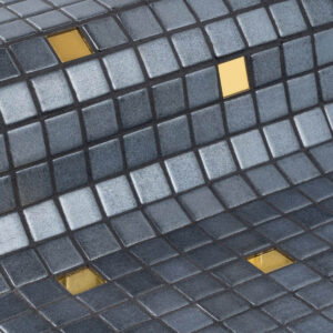Capricorn gold glass mosaic tile