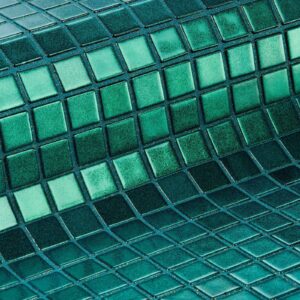 Taurus space-effect glass mosaic tile